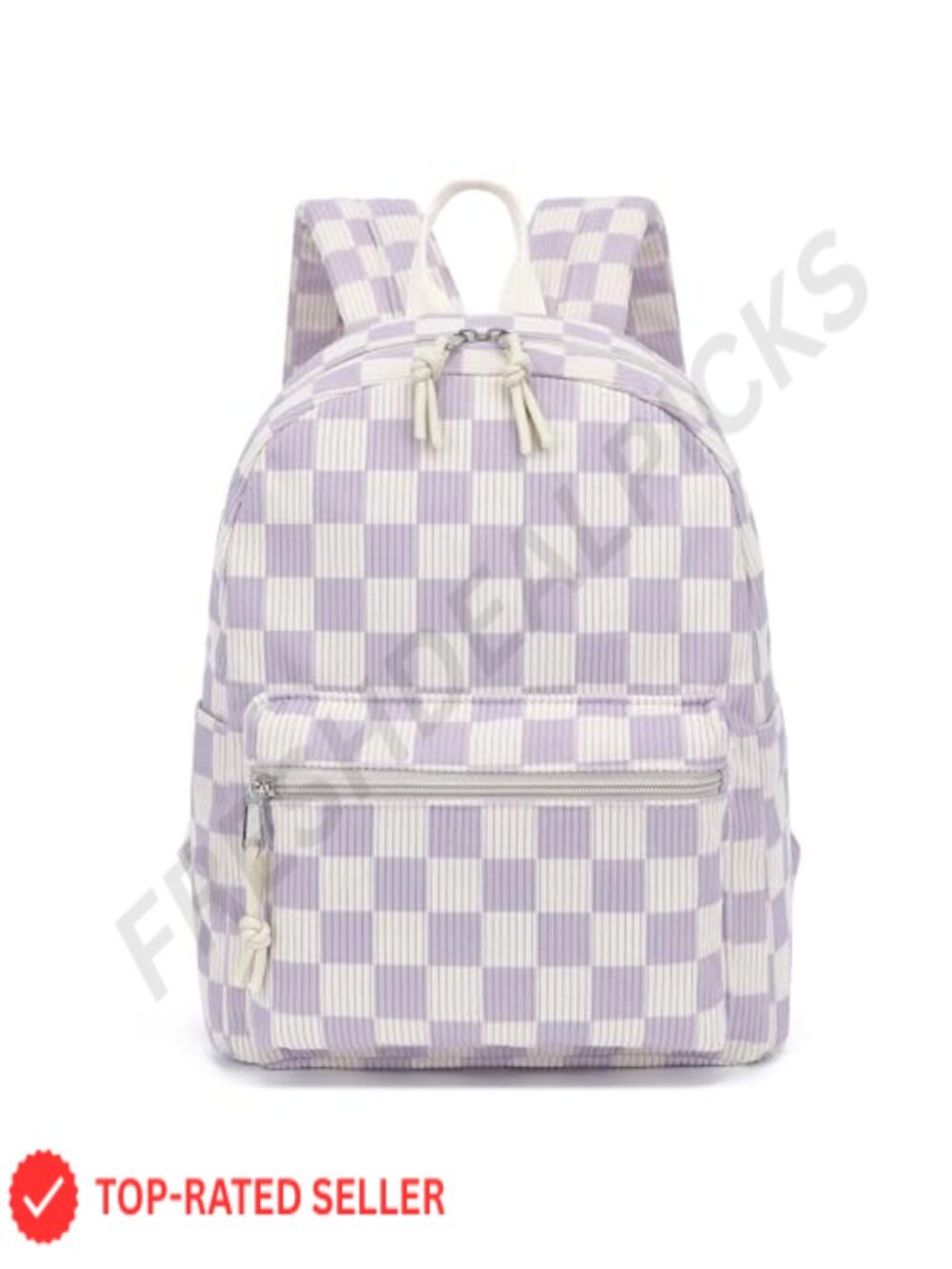 Corduroy Mini Backpack Purse Women Girls Casual Daypack Travel School Bag